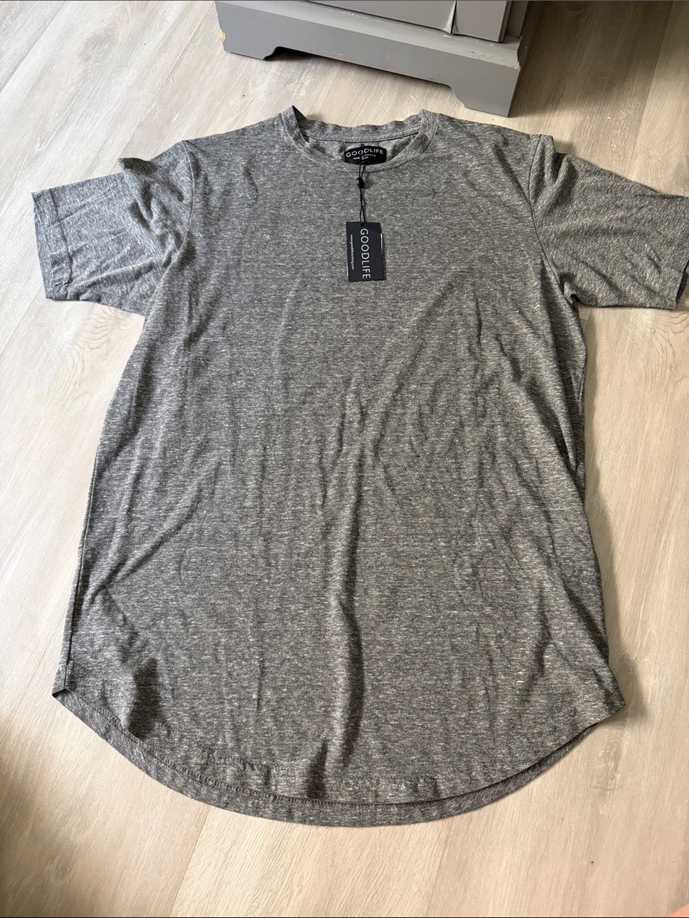 NWT Goodlife Gray Short-Sleeve Crew Neck Tee